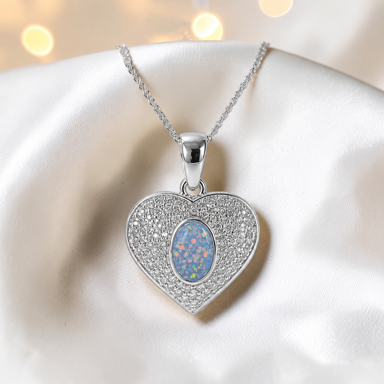 Keepsake Memorial Silver Ladies Ashes Pendant - Maia