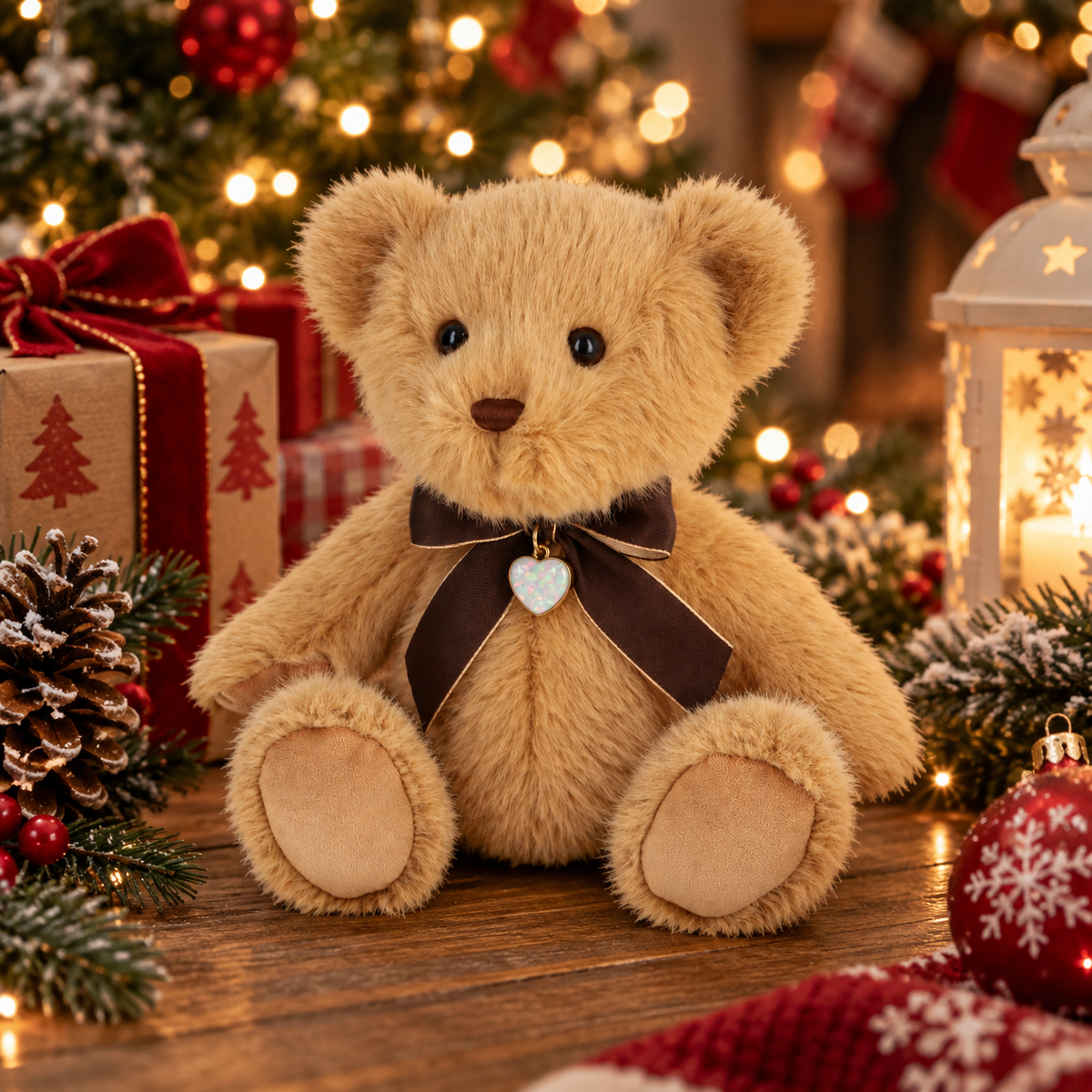 Beau keepsake memorial ashes teddy bear with ashes heart charm