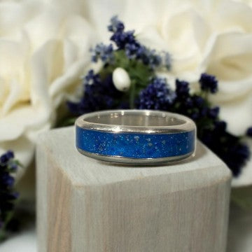 Men's Wide Solid Silver Channel Ring