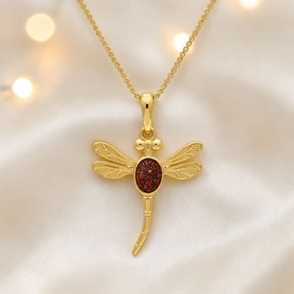 Copper Mocha Golden Presence 9ct gold pendant, handcrafted in Lancashire UK – by Keepsake Memorial Jewellery