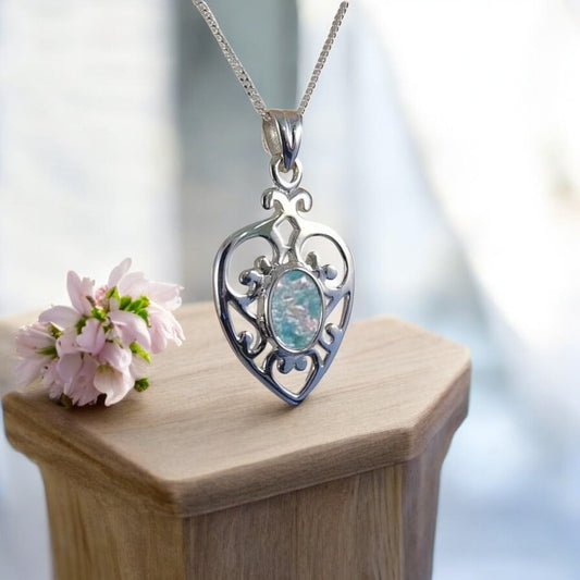 Heart Shaped Solid 925 Silver Pendant
