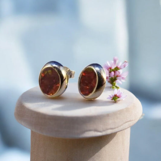 925 Silver Cushion Edge Ear Studs - two sizes available