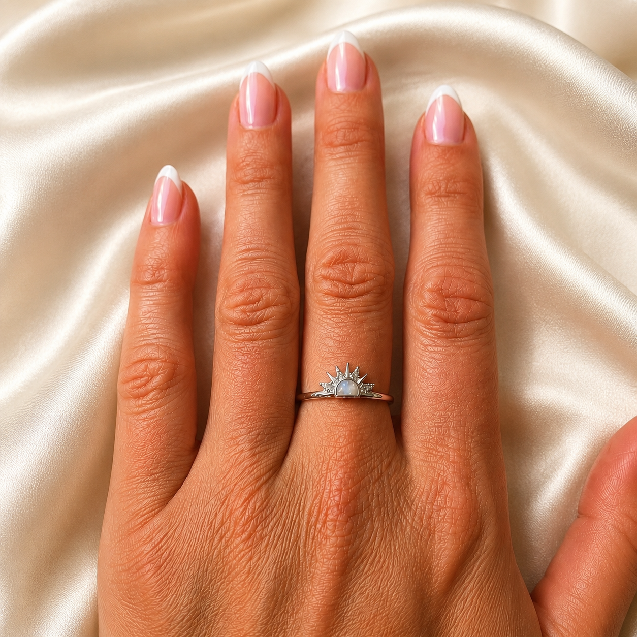 Custom Listing Sterling Silver Sun Ring