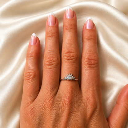 Custom Listing Sterling Silver Sun Ring