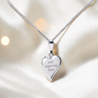 Keepsake Memorial Silver Ladies Ashes Pendant - Deneb