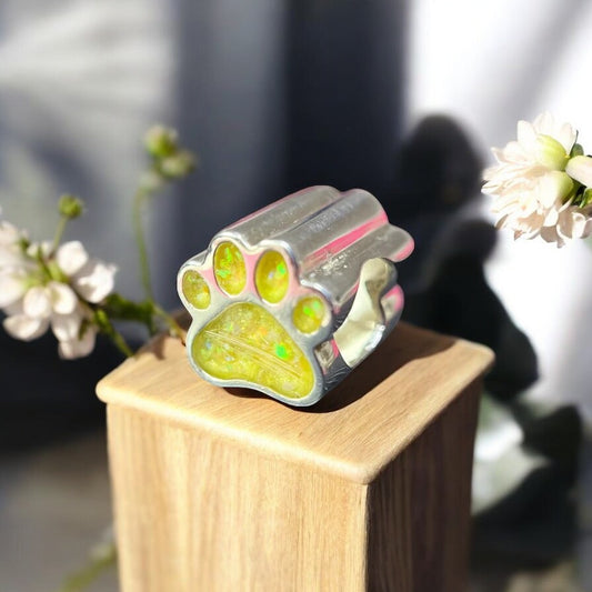 Solid 925 Silver Dog Paw Charm