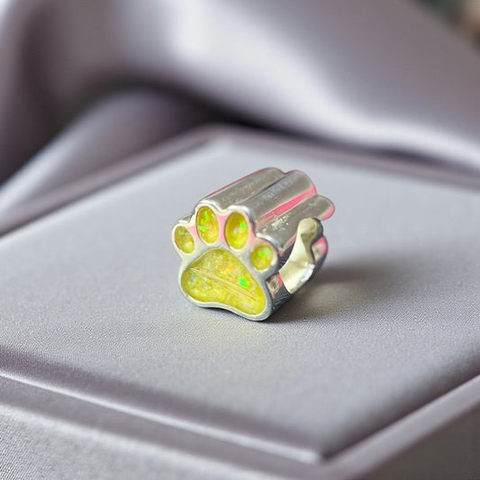 Solid 925 Silver Dog Paw Charm