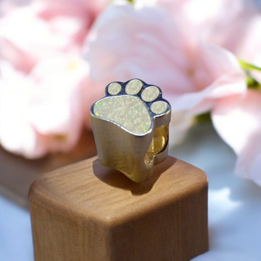 Solid 925 Silver Dog Paw Charm