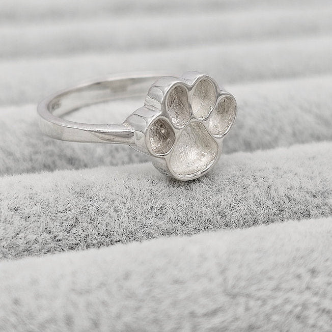 Paw Print 925 Silver ring