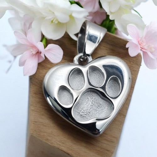 Stainless Steel Dog Paw Keyring