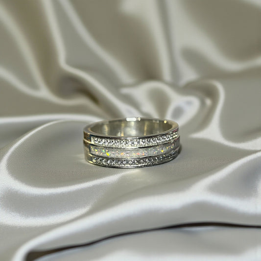 Silver Evie Memorial Ring, handcrafted in Lancashire, UK
