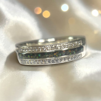The Evie Ring — sterling silver ashes memorial ring, handcrafted in the UK
