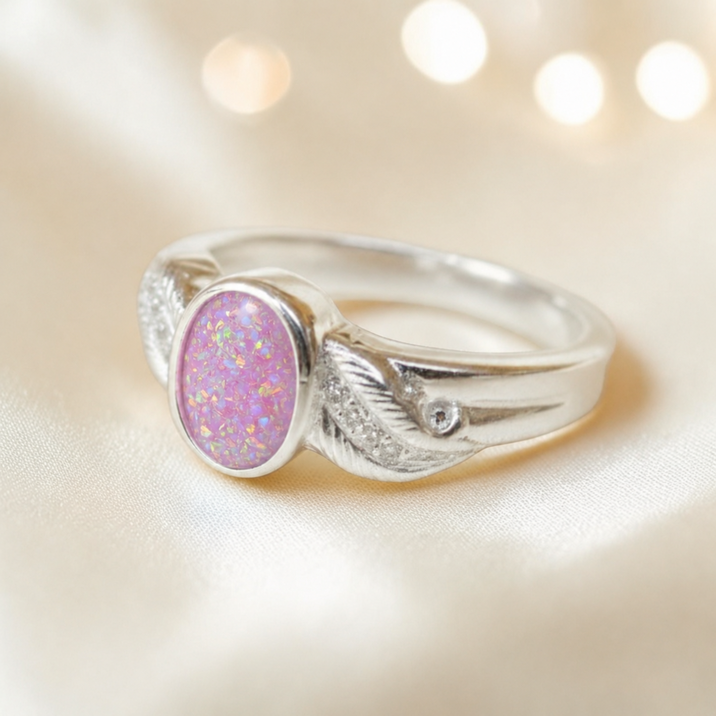 silver feather ring, handcrafted in lancashire