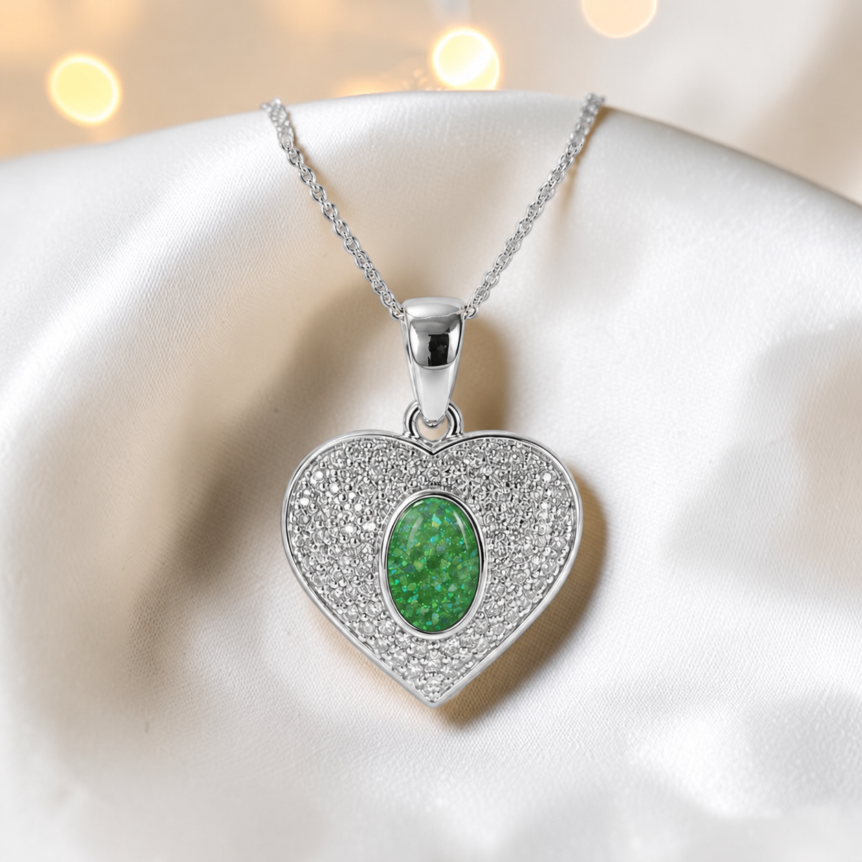 Keepsake Memorial Silver Ladies Ashes Pendant - Maia