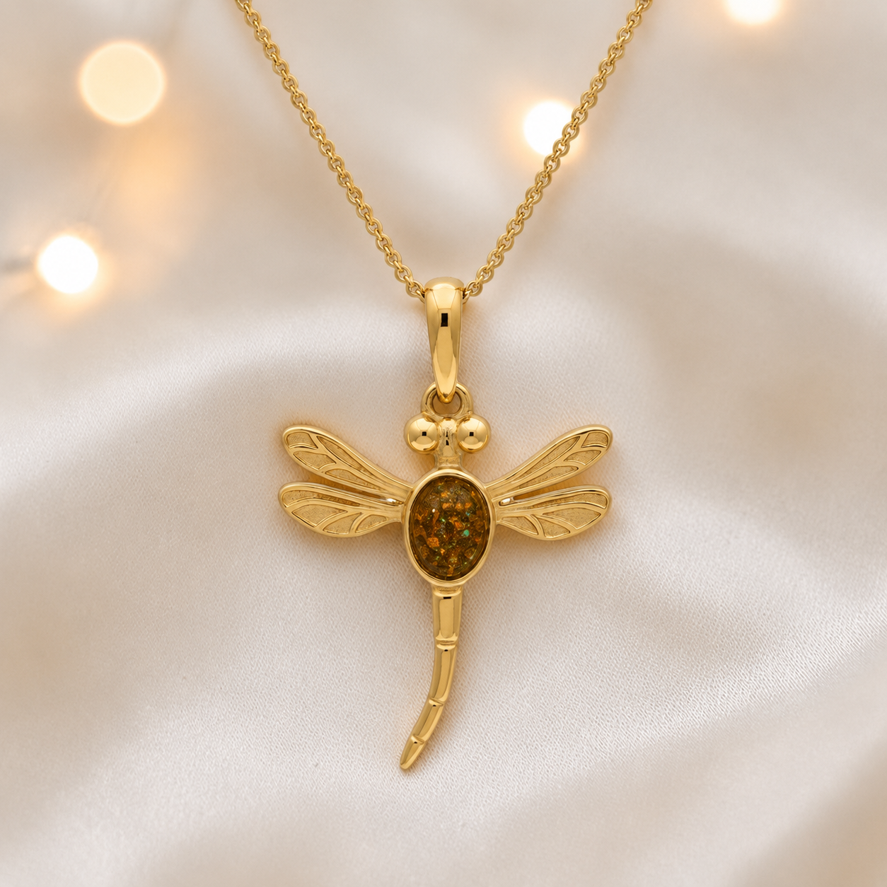 Gold Olive Golden Presence 9ct gold pendant, handcrafted in Lancashire UK – by Keepsake Memorial Jewellery
