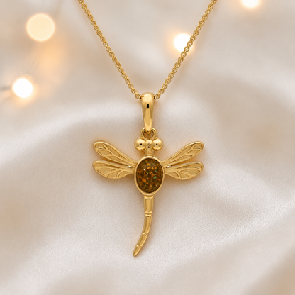 Gold Olive Golden Presence 9ct gold pendant, handcrafted in Lancashire UK – by Keepsake Memorial Jewellery