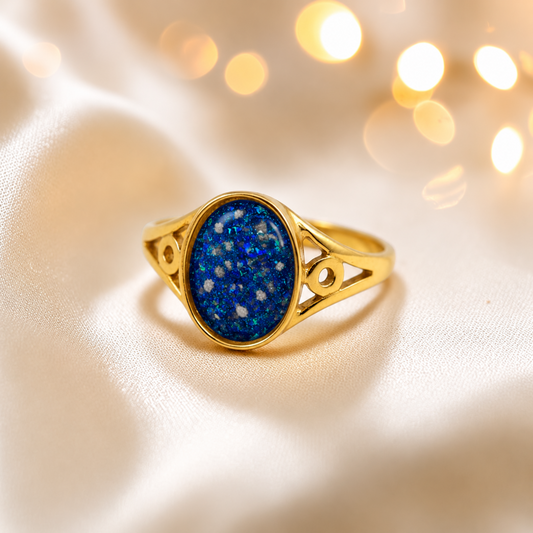 9ct gold oval ashes memorial ring handcrafted in lancashire