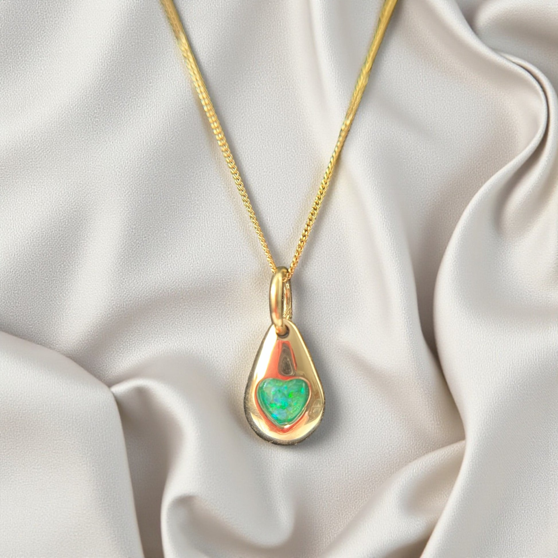 9ct Gold pebble memorial pendant, handcrafted in Lancashire, UK