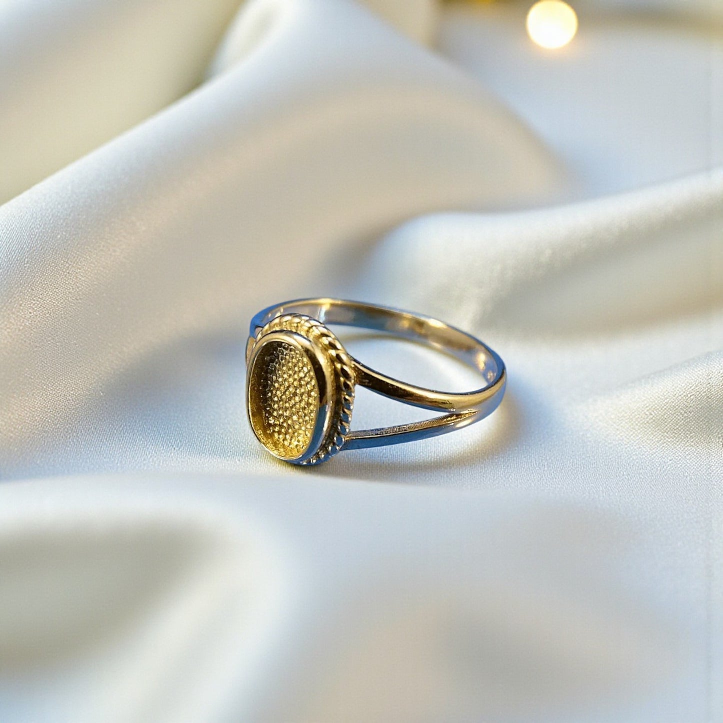 9ct gold rope edge ashes ring,handcrafted in lancashire, uk