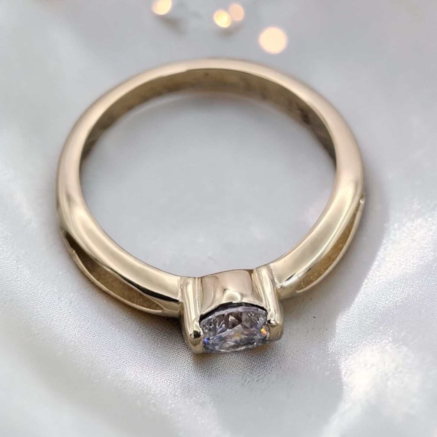 9ct gold ring handcrafted in Lancashire