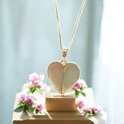 9K Gold Split Heart Pendant *MADE TO ORDER*