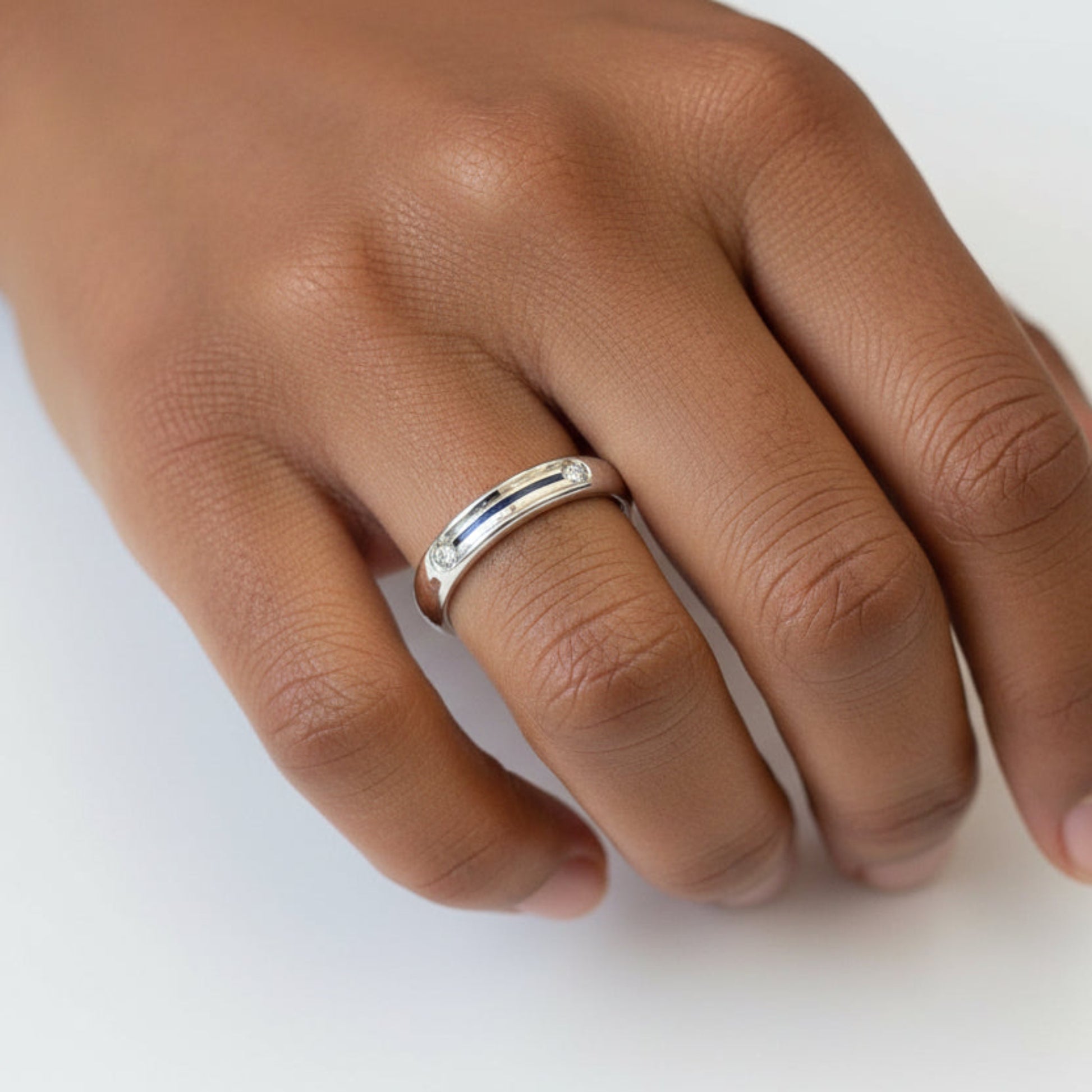 Ivy Ring — 925 silver hallmark stamp detail, handcrafted in the UK