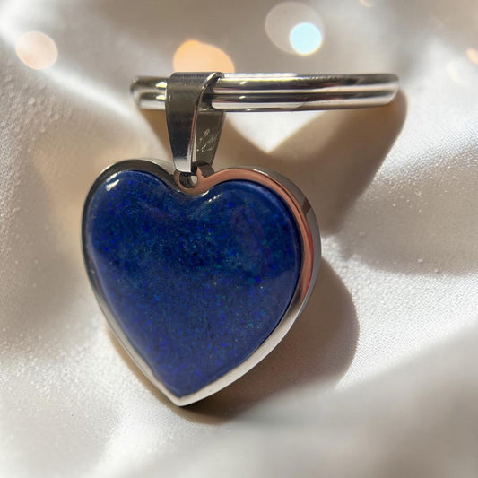 heart ashes keyring, handcrafted in lancashire 