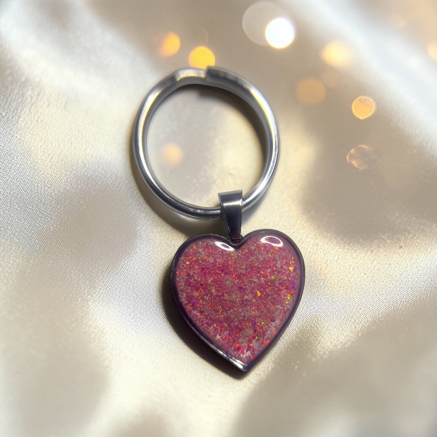 stainless steel ashes keyring, handcrafted in lancashire, uk