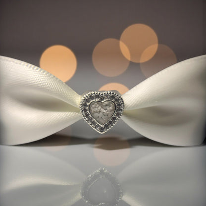 heart ashes memorial charm, handcrafted in lancashire, uk