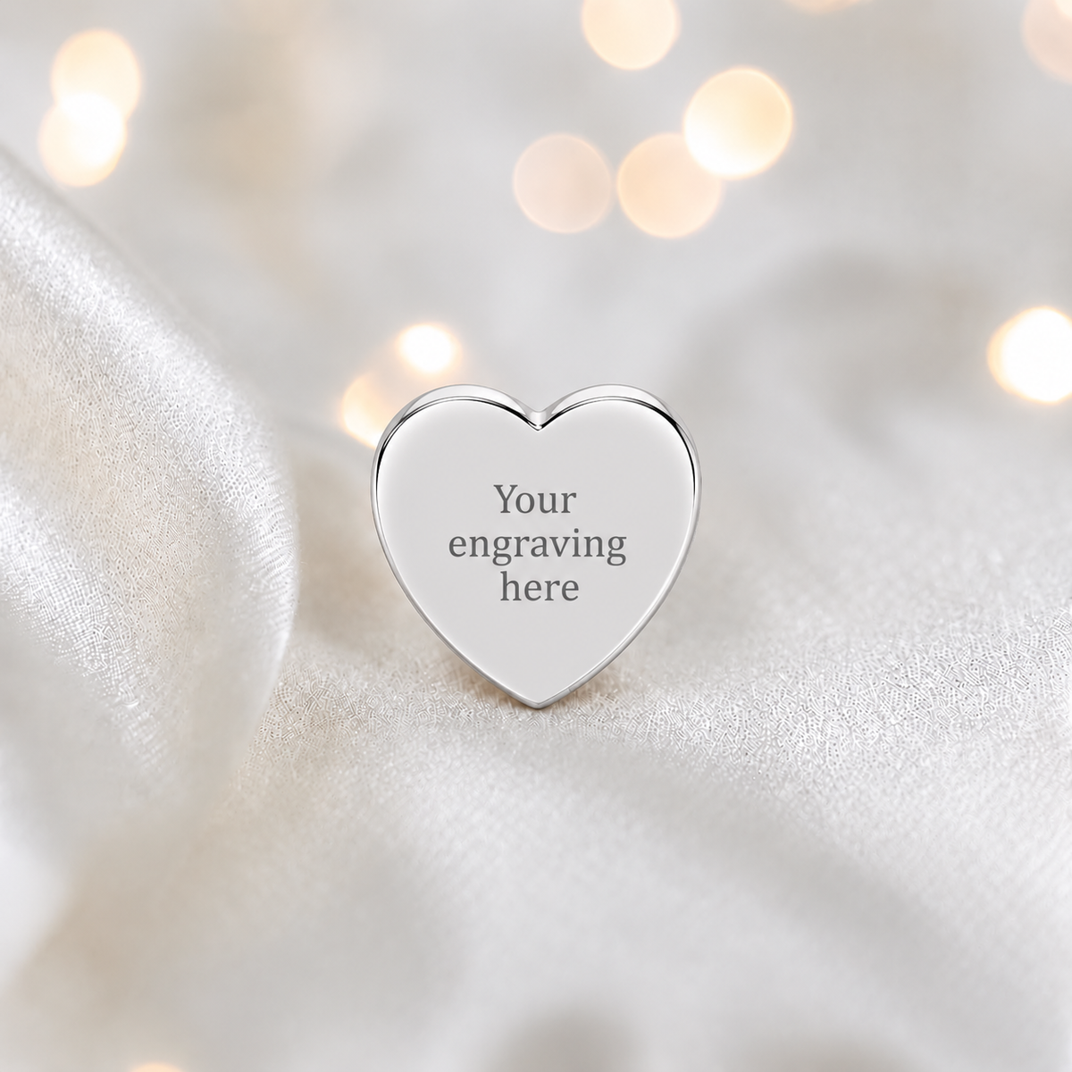 Engraved Stainless steel  ashes memorial charm, handcrafted in Lancashire by keepsake memorial