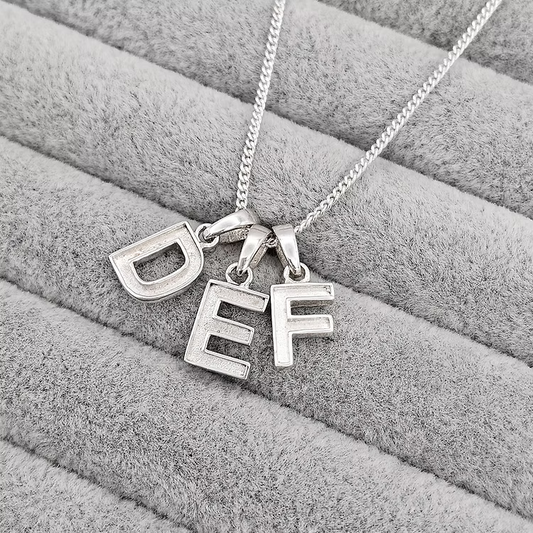 Initial Keepsake Silver Pendant, handcrafted in Lancashire, UK 
