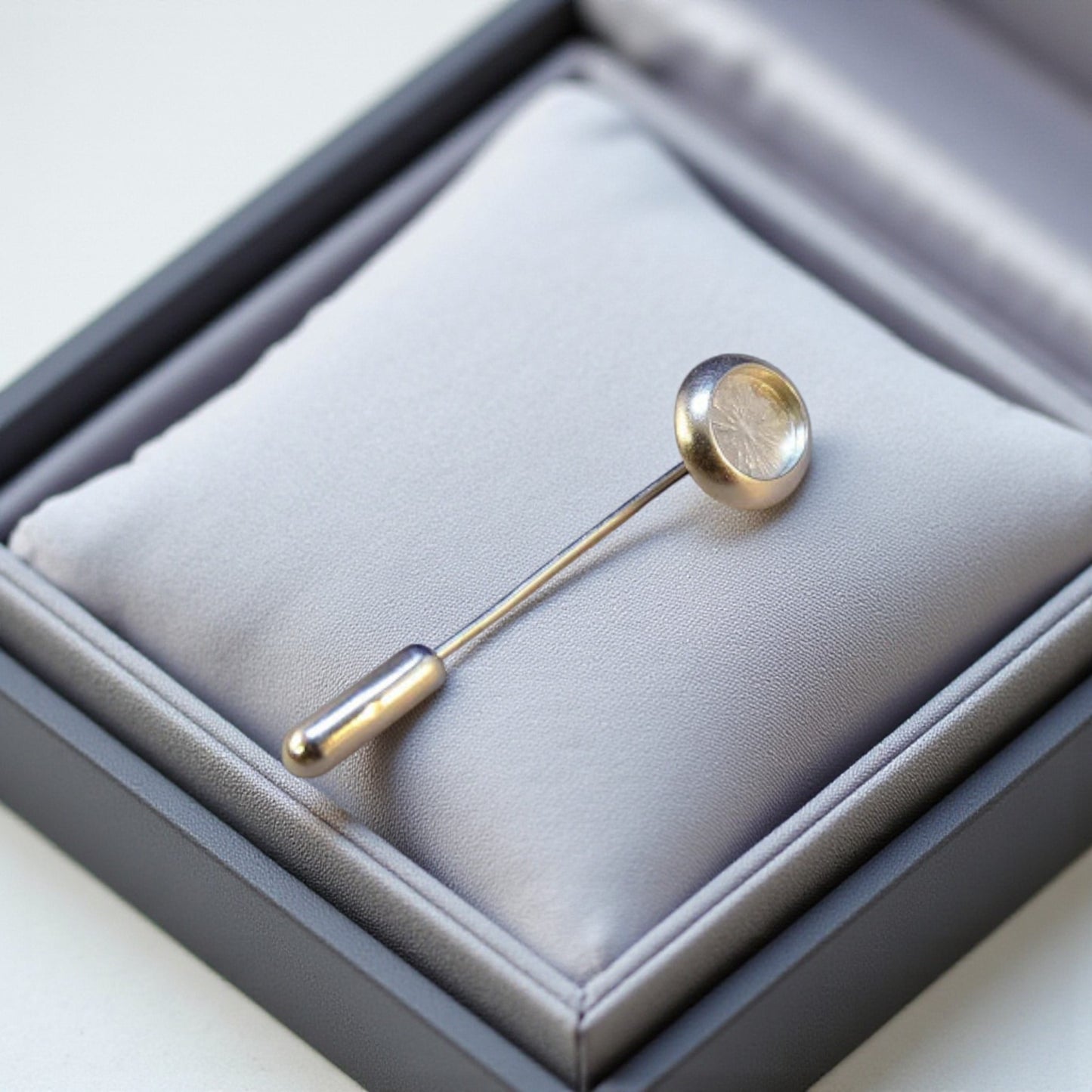 Beautiful silver memorial tie pin made in Lancashire, UK
