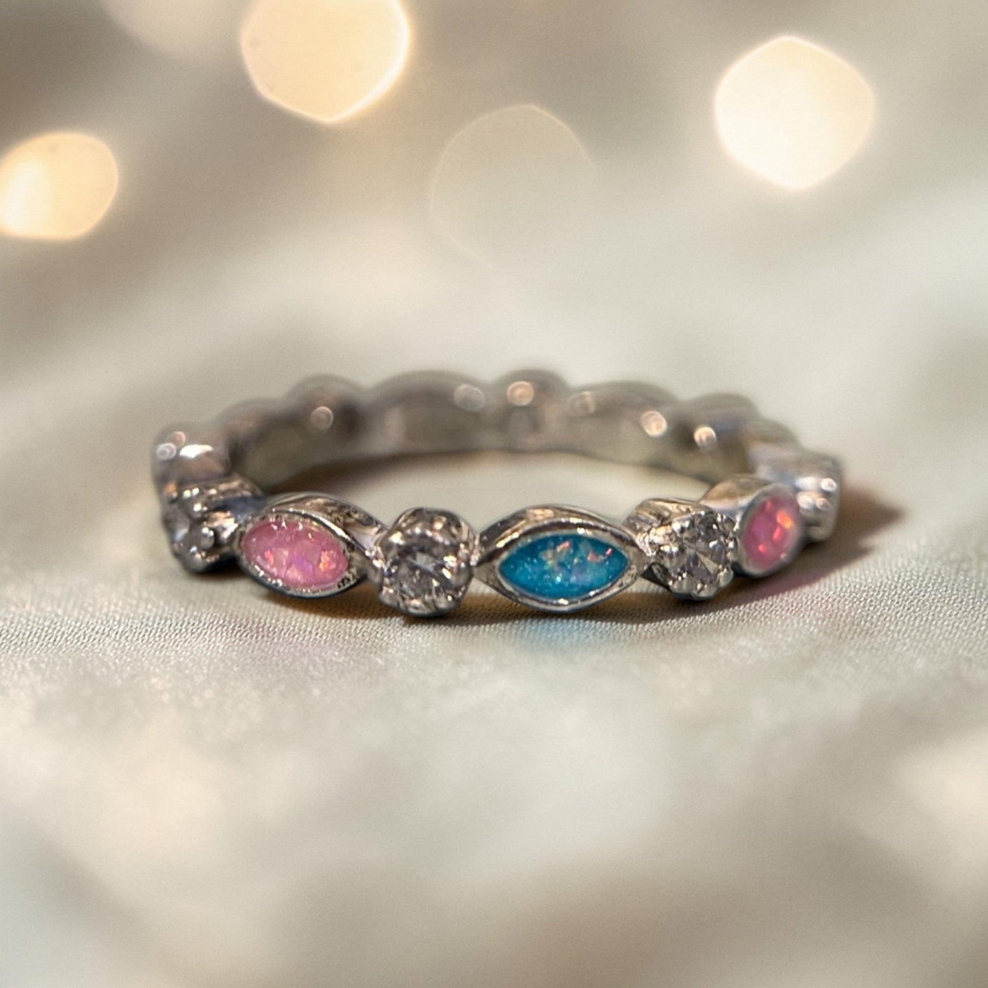 Liora Band — silver ashes memorial full band ring, handcrafted in the UK