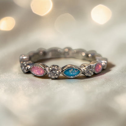 Liora Band — silver ashes memorial full band ring, handcrafted in the UK