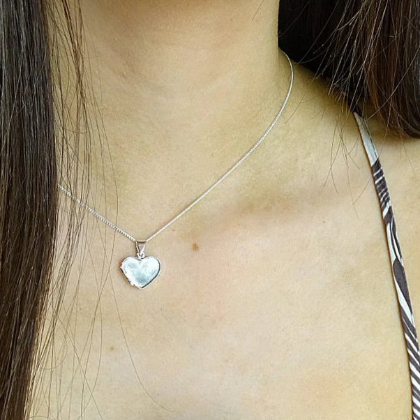 Solid 925 Silver Heart Locket