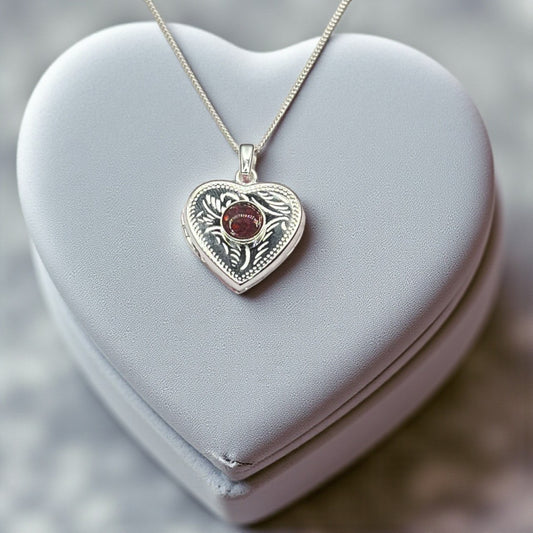 Heart Locket Keepsake Pendant, handcrafted in Lancashire, UK