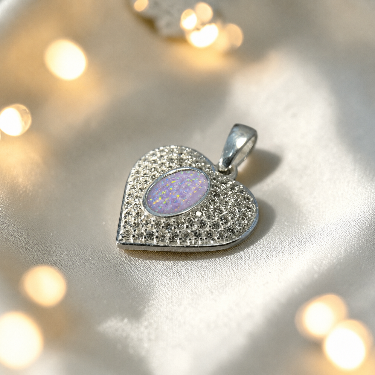 Keepsake Memorial Silver Ladies Ashes Pendant - Maia