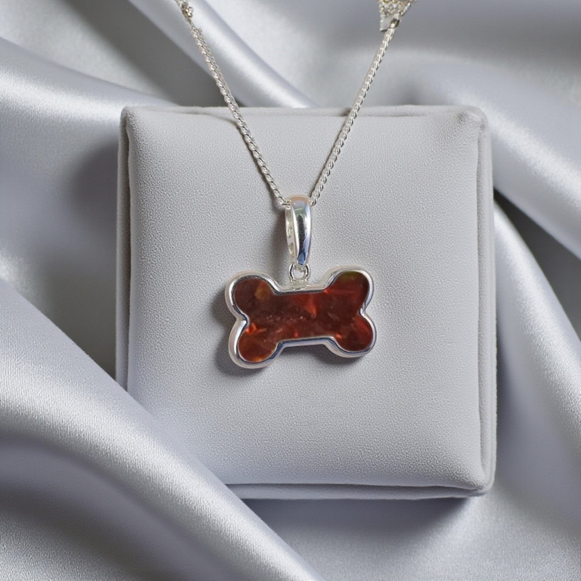 Dog Bone Pendant, for ashes, a perfect keepsake, UK