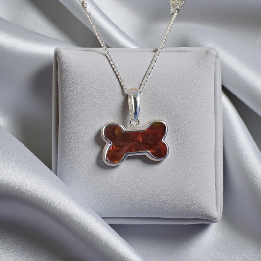 Dog Bone Pendant, for ashes, a perfect keepsake, UK