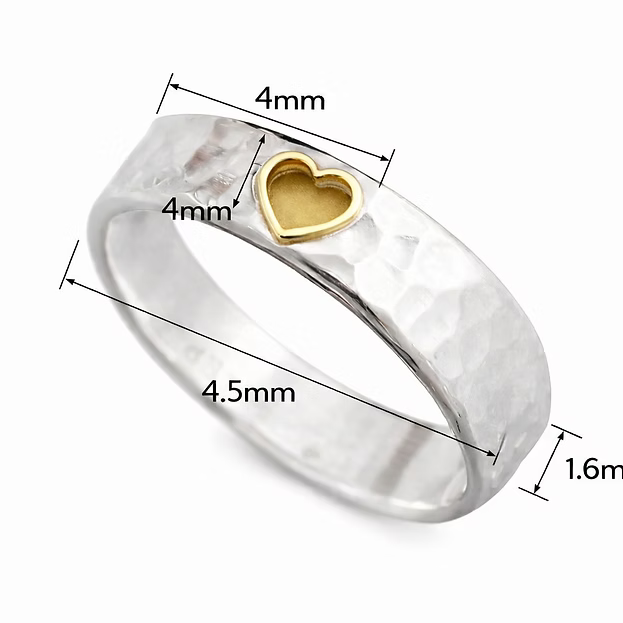 silver wide band ashes memorial ring, handcrafted in Lancashire