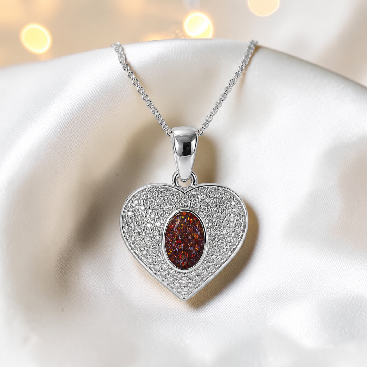 Keepsake Memorial Silver Ladies Ashes Pendant - Maia