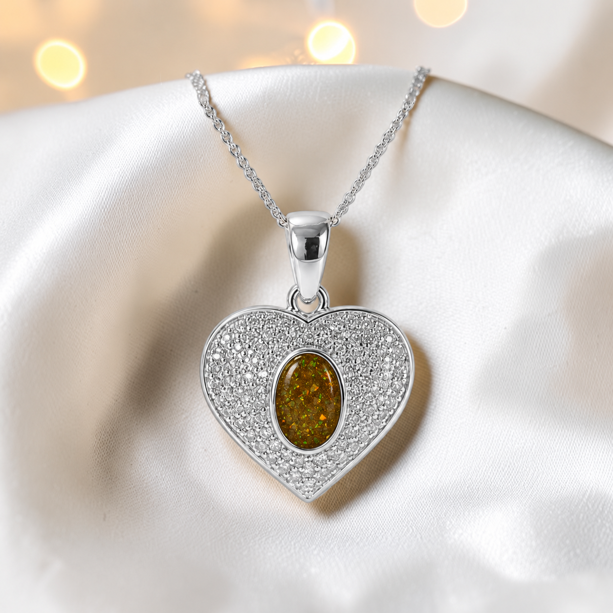Keepsake Memorial Silver Ladies Ashes Pendant - Maia