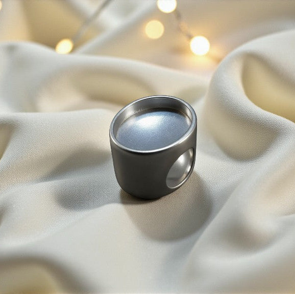 silver oval ashes charm bead, handcrafted in lancashire, uk