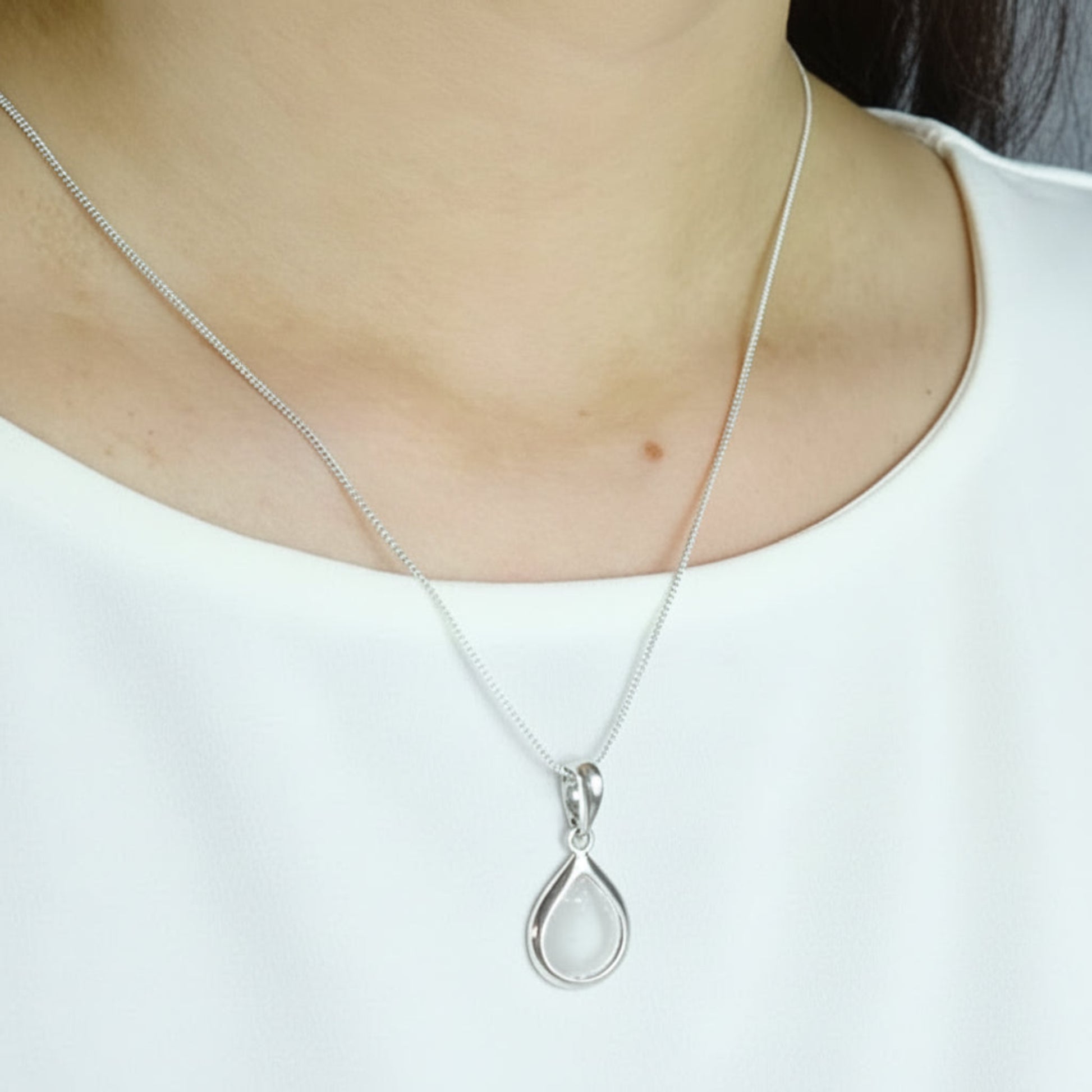 pear memorial pendant, handcrafted in uk