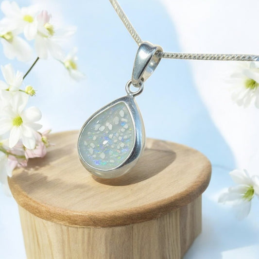 Tear Drop Solid 925 Silver Pendant