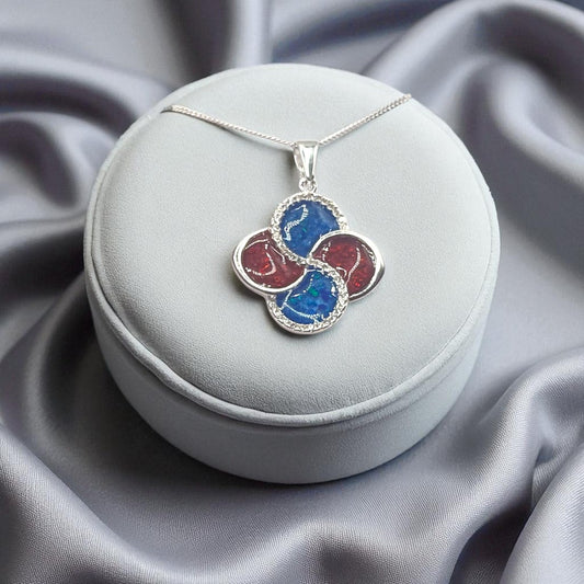 Silver Memorial pendant, handcrafted in Lancashire, UK