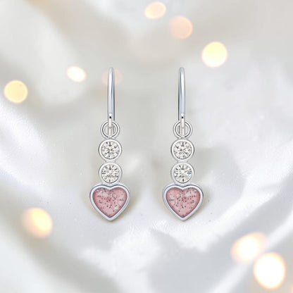 Pleione ashes earrings by Keepsake Memorial, handcrafted in Lancashire UK