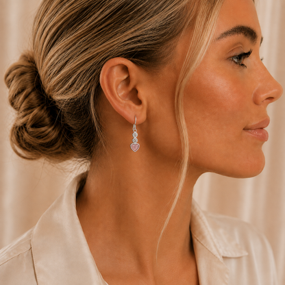 Pleione ashes earrings by Keepsake Memorial, handcrafted in Lancashire UK