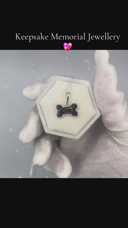 Milo dog bone ashes pendant video, handcrafted in Lancashire UK - by Keepsake Memorial Jewellery