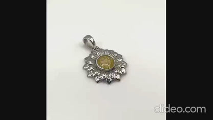 Flora sunflower pendant video